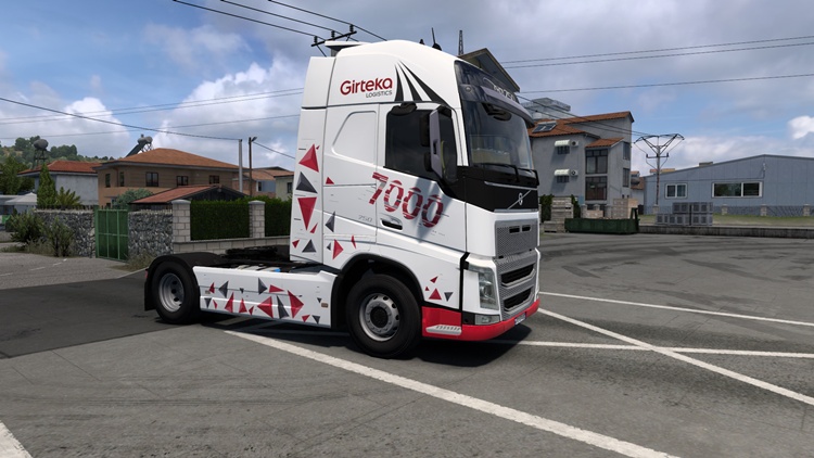 ETS2 1.56 – Girteka Logistics 7000th Truck Special Skin V1.0