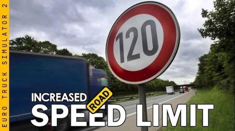 ETS2 1.56 – Increased Road Speed Limits