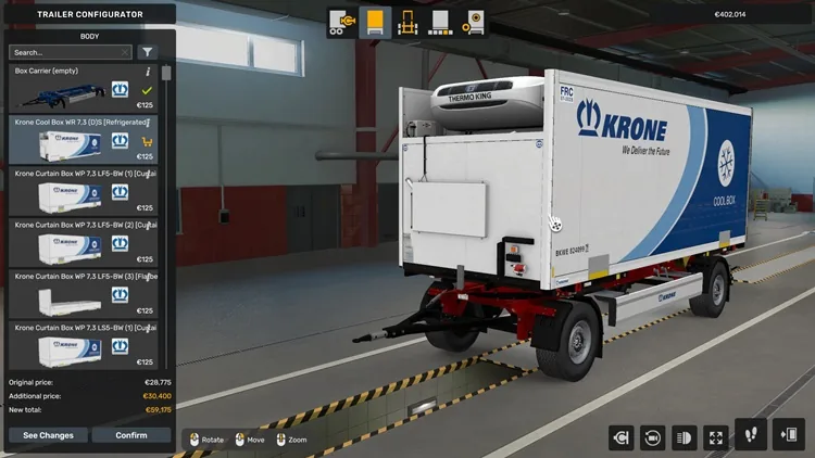 ETS2 1.56- Krone Profi Box Carrier Pack V1.6.5.1