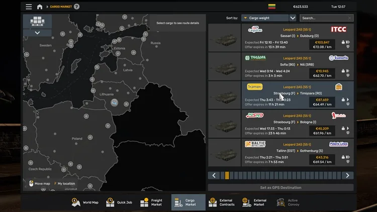 ETS2 1.56 – Military Addon Pack for Doll Panther Overweight Trailer V1.5 ETS2 1.56 – Military Addon Pack for Doll Panther Overweight Trailer V1.5