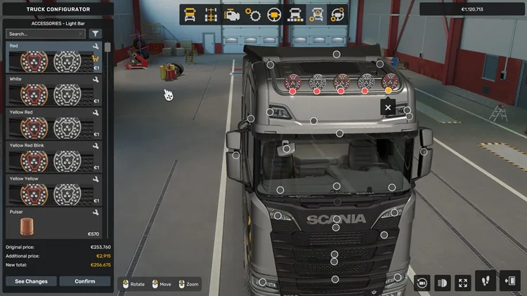 ETS2 1.56 – Scania 2016 Strands LED Freedom Worklight Bar
