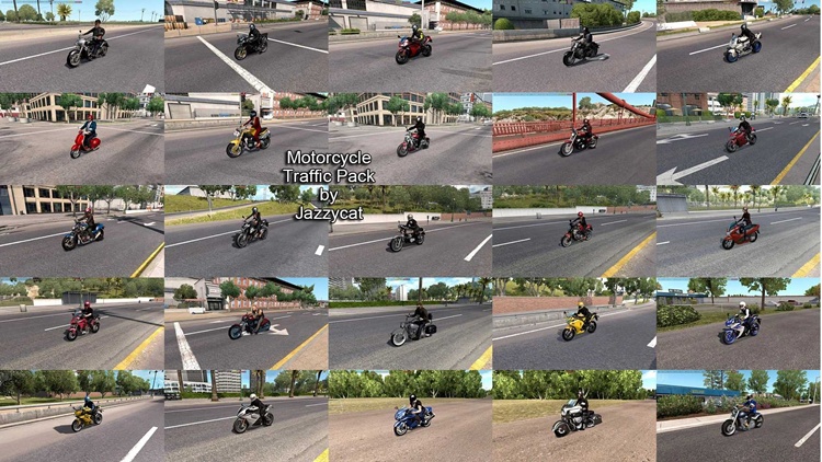 ATS 1.57 – Motorcycle Traffic Pack V6.5.11