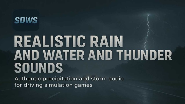 ATS 1.57 – Realistic Rain & Water & Thunder Sounds V8.7