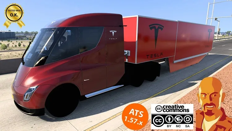 ATS 1.57 – Tesla Semitruck 2019 V2.0