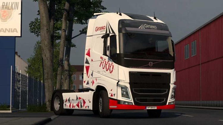 ETS2 1.57 – Girteka Logistics 7000th Truck Special Skin V1.1