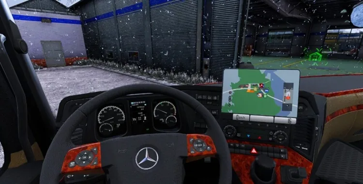 ETS2 1.56 – Navi Tablet Google Style Navigation V1.0
