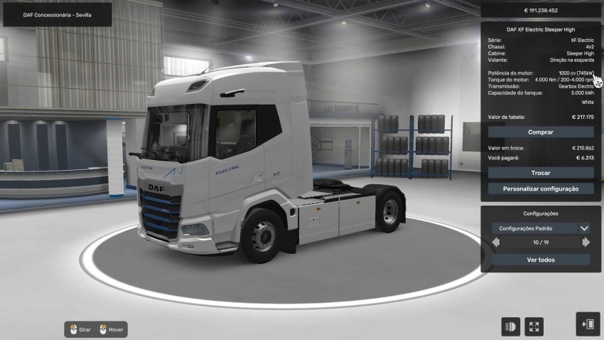 ETS2 1.57 – Paccar EX-D2 1000 Daf XF Electric Engine