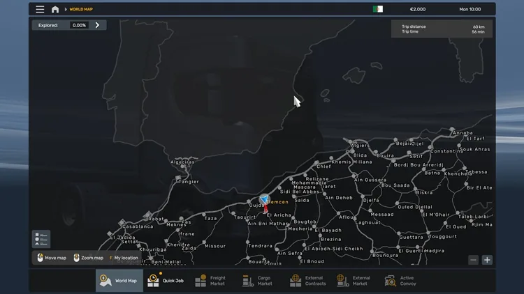ETS2 1.56 – Road Into Wilderness Map V2.2