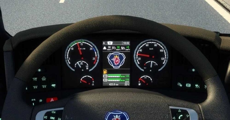 ETS2 1.56 – Scania R 2009 and Streamline Improved Dashboard