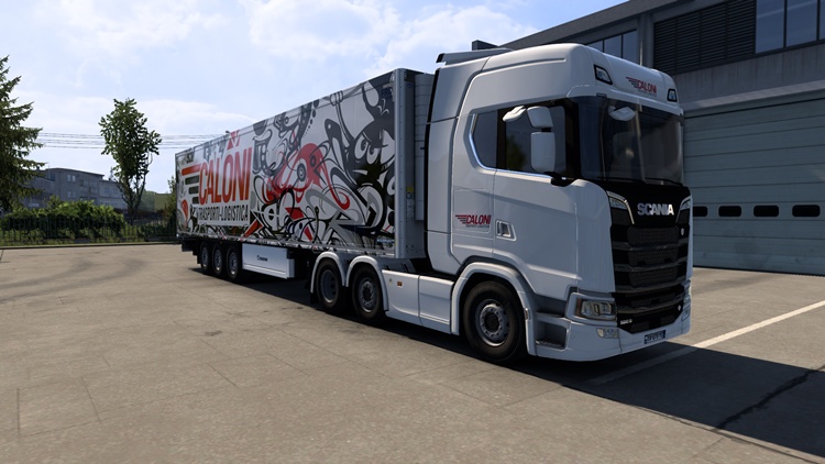 ETS2 1.56 – Scania S + Krone Cool Liner Caloni Logistic Combo Skin