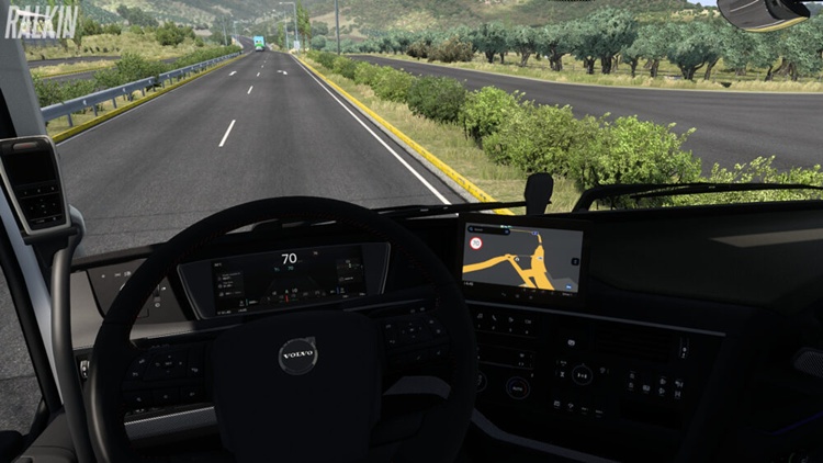 ETS2 1.57 – Volvo FH5/6 Speed Limit on GPS V1.0