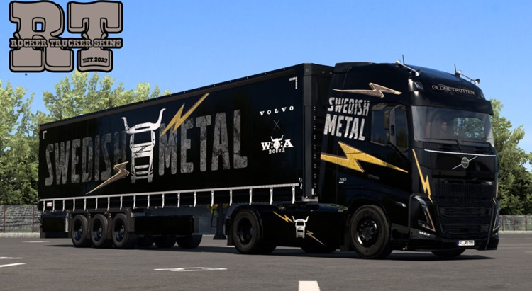 ETS2 1.57 – Volvo Swedish Metal Edition Skin Pack V1.0