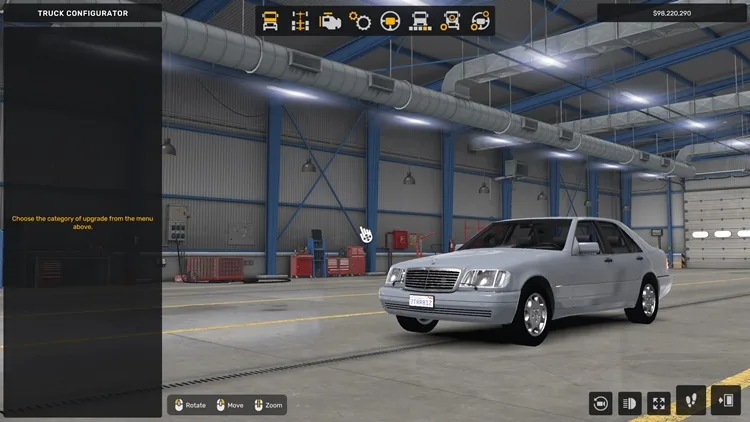 ATS 1.57 – Mercedes-Benz W140 S-Class S600 V2.2