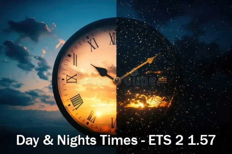 ETS2 1.57 – Actual Day & Night Times – Early Winter V1.0
