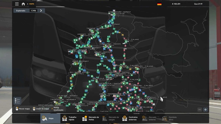 ETS2 1.57 – All Cities with Country Identification V1.0