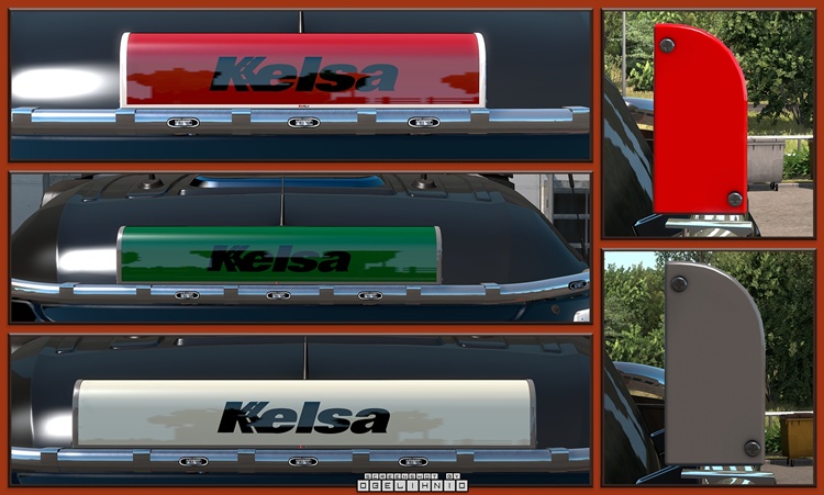 ETS2 1.57 – Kelsa LED Illuminated Nameboards V1.3.1