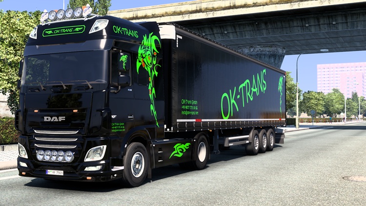 ETS2 1.57 – OK-Trans GmbH Skin Pack V1.0