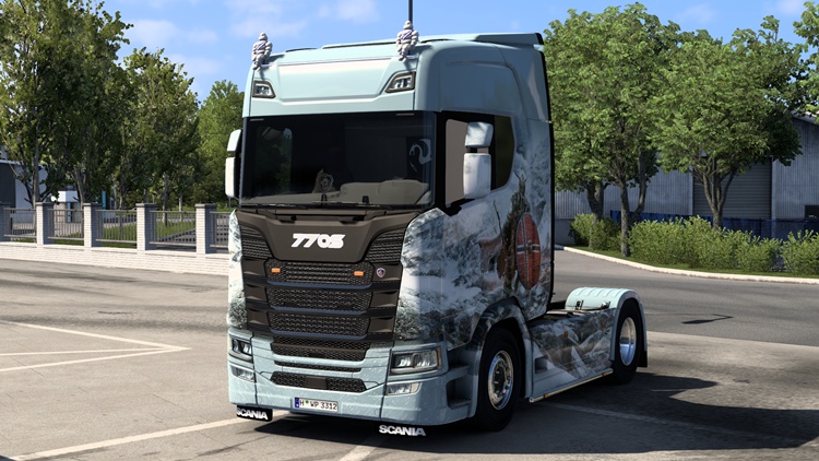 ETS2 1.57 – 770S Led Logo White Chrome