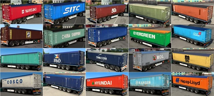 ETS2 Arnooks Container Pack V21.1 (1.58) ETS2 Arnooks Container Pack V21.1 (1.58)
