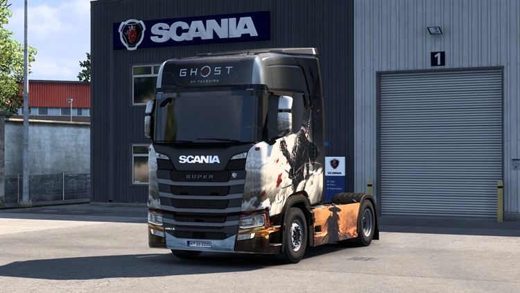 ETS2 1.57 – Ghost of Tsushima Skin