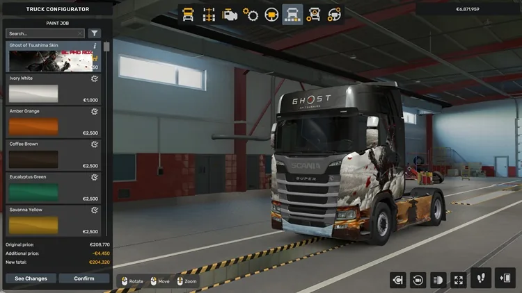 ETS2 1.57 – Ghost of Tsushima Skin ETS2 1.57 – Ghost of Tsushima Skin