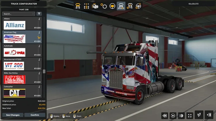 ETS2 1.57 – Kenworth K100 Skins Pack