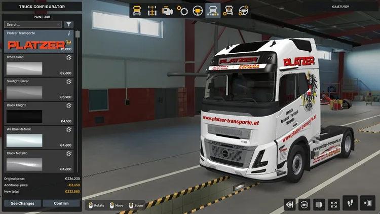 ETS2 1.57 – Volvo FH 4/5/6 Platzer Transporte Skins ETS2 1.57 – Volvo FH 4/5/6 Platzer Transporte Skins