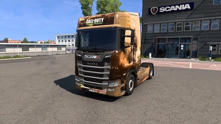 ETS2 1.57 – Scania S Call Of Duty Modern Warfare Skin ETS2 1.57 – Scania S Call Of Duty Modern Warfare Skin