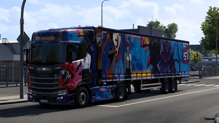 ETS2 1.57 – Scania Chainsaw Man The Movie Reze Arc Skin