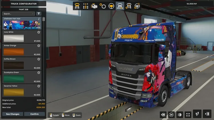ETS2 1.57 – Scania Chainsaw Man The Movie Reze Arc Skin ETS2 1.57 – Scania Chainsaw Man The Movie Reze Arc Skin