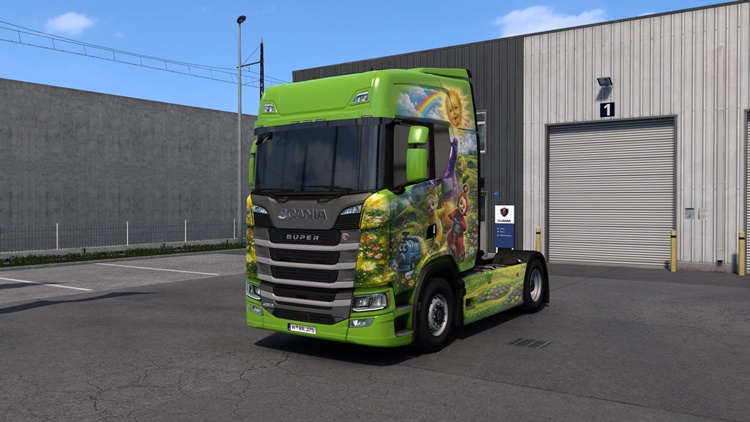 ETS2 1.57 – Scania S Teletubbies Skin