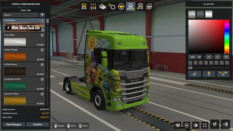 ETS2 1.57 – Scania S Teletubbies Skin ETS2 1.57 – Scania S Teletubbies Skin