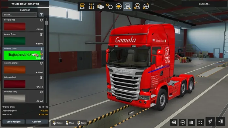 ETS2 1.57 – Scania Streamline Gomola Trans Skin