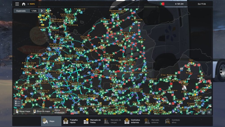 ETS2 1.57 – Undiscovered Map + Ultra Zoom V1.0