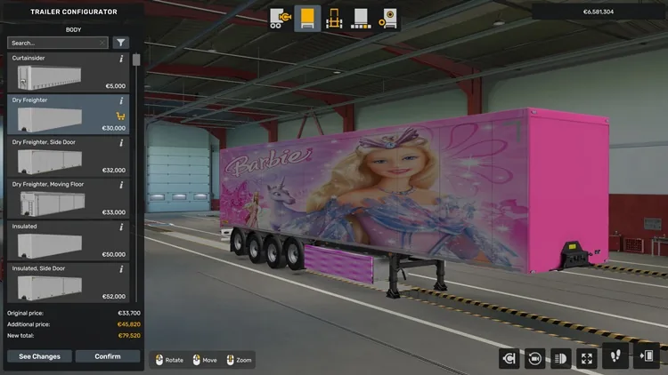ETS2 1.57 – Barbie Trailer Skin ETS2 1.57 – Barbie Trailer Skin