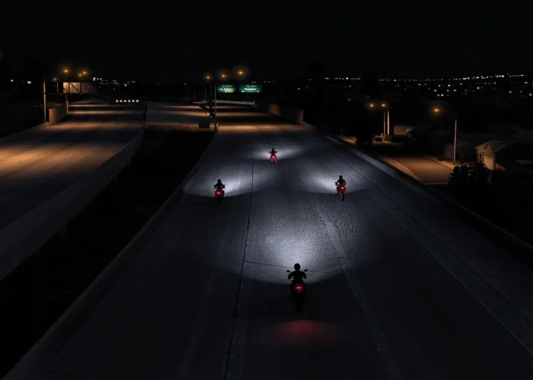 ETS2 1.58 – Better Flares Addon for Motorcycles Traffic Pack V6.5.15