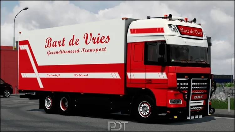 ETS2 1.57 – DAF XF 105 Bart De Vries + Trailer V9.0