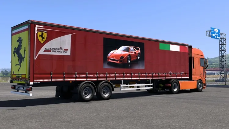 ETS2 1.58 – Ferrari Official Trailer Skin ETS2 1.58 – Ferrari Official Trailer Skin