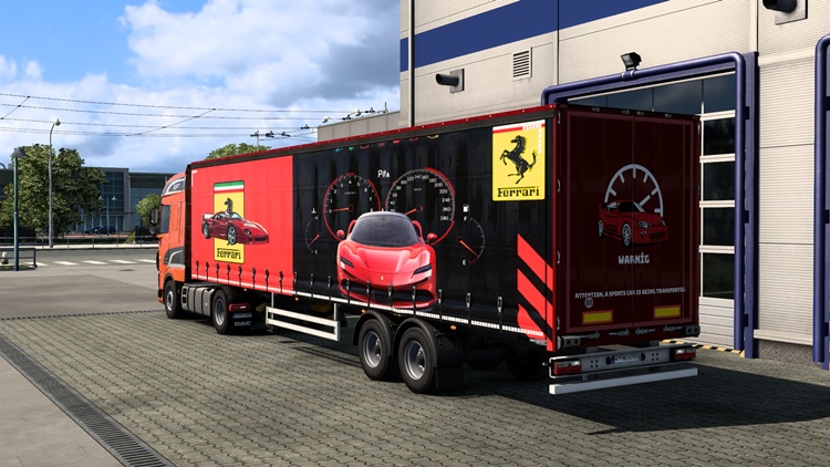 ETS2 1.58 – Ferrari Skin Mod V1.0