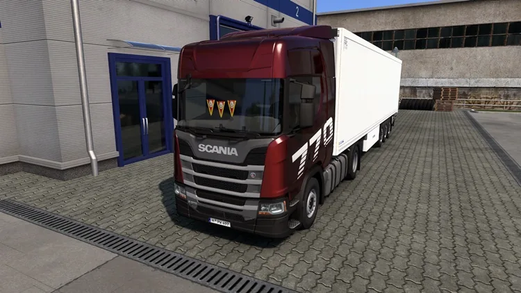 ETS2 1.57 – Galatasaray Flag ETS2 1.57 – Galatasaray Flag