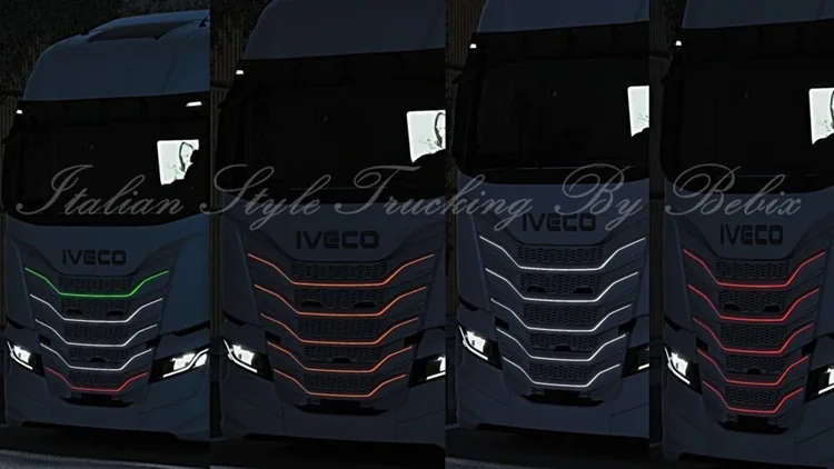 ETS2 1.57 – Iveco S-Way Fasce/Strips Led Pack