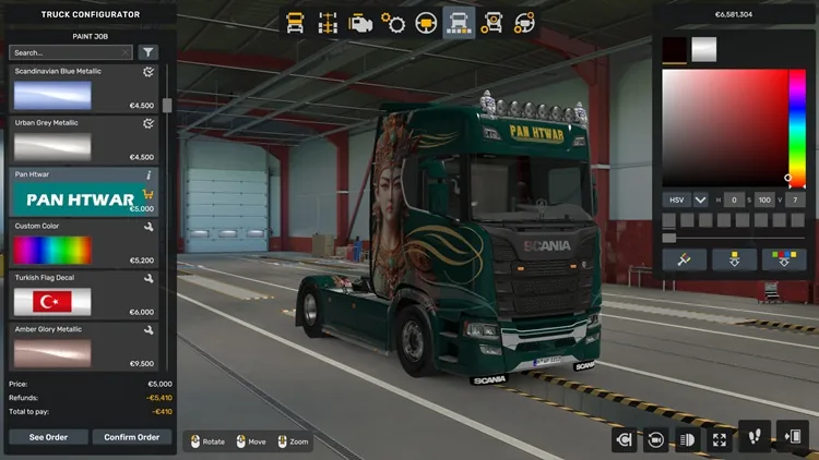 ETS2 1.57 – Scania S Pan Htwar Skin Edition 2