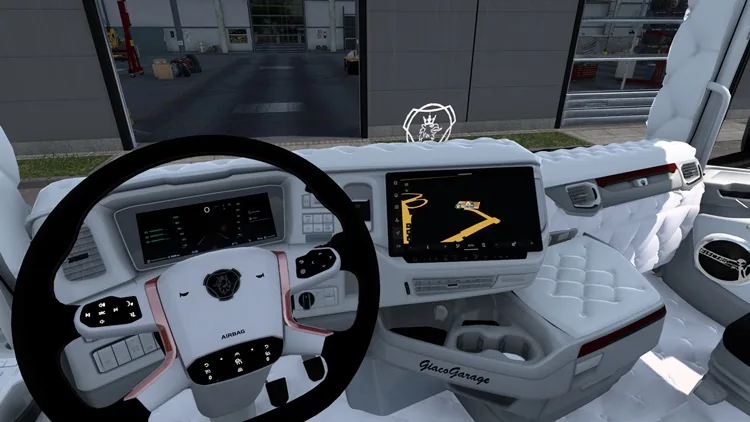ETS2 1.57 – Scania S Padre Pio italian Style White Interior ETS2 1.57 – Scania S Padre Pio italian Style White Interior