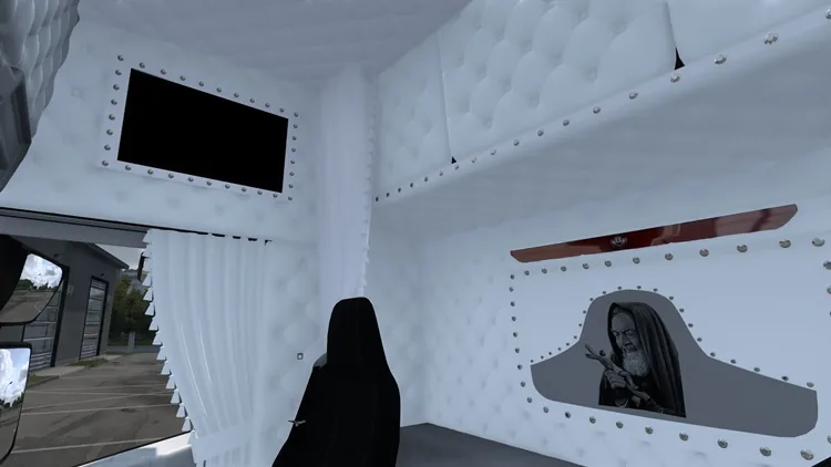 ETS2 1.57 – Scania S Padre Pio italian Style White Interior ETS2 1.57 – Scania S Padre Pio italian Style White Interior