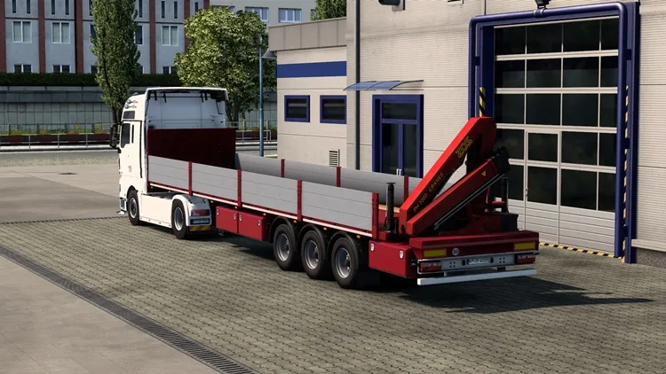 ETS2 1.58 – SCS 3 Steer Axle Crane Trailer V1.1 ETS2 1.58 – SCS 3 Steer Axle Crane Trailer V1.1