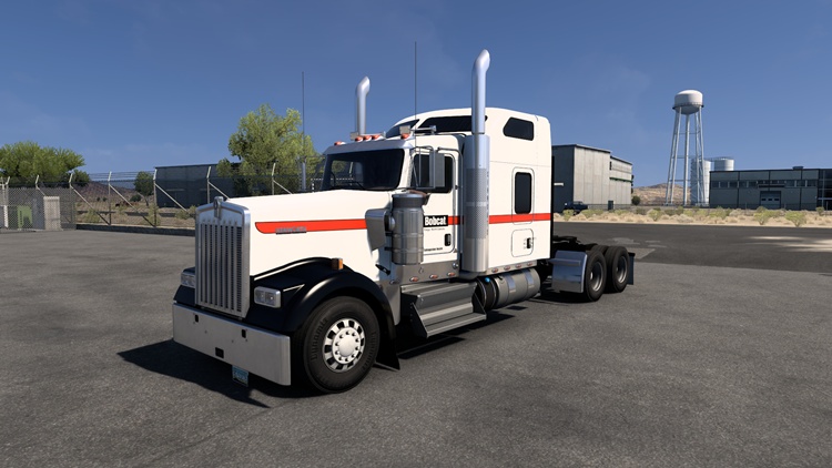 ATS Kenworth W900 Bobcat Skin & Mudflap Pack 1.58