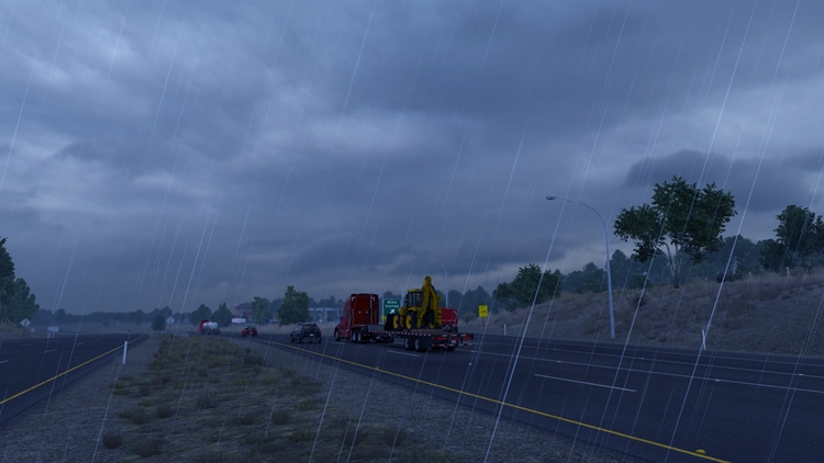 ATS Realistic Rain And Water And Thunder Sounds V9.3 Mod 1.58