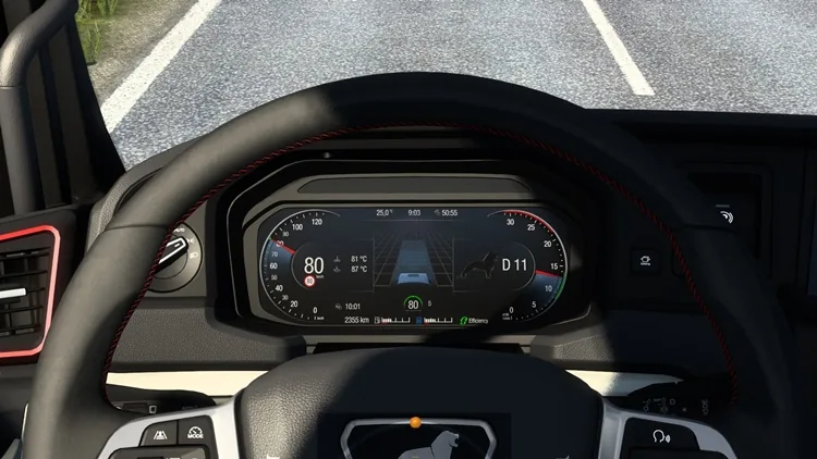ETS2 2020 MAN TGX Improved Dashboard Mod 1.58