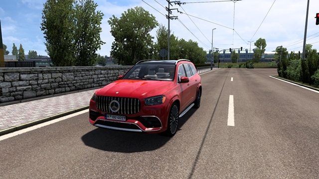 ETS2 1.59 2023 Mercedes-Benz GLS 63 V1.5 ETS2 2023 Mercedes-Benz GLS 63 Front view 02