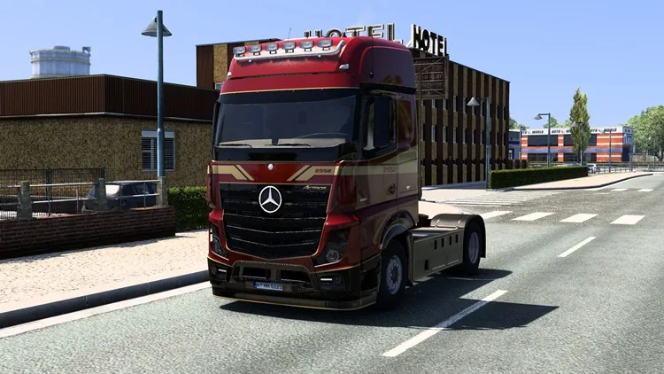 ETS2 Mercedes-Benz Actros MP4 Gold Edition Skin for Venus Mod V1.1 ETS2 Mercedes-Benz Actros MP4 Gold Edition Skin for Venus Mod V1.1